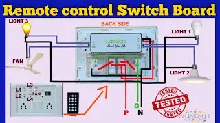 Remote control Switch Board Connection | HOME AUTOMATION