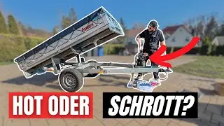 Anhänger mit AKKUSCHRAUBER kippen 🤩 der Umbau und Test