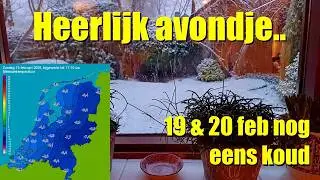 Heerlijk avondje met echte sneeuw