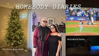 homebody diaries ‧₊˚🎄✩(Halloween, Christmas decoration, + MLB world series)