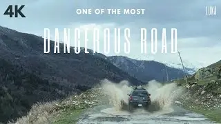Ushguli - Mestia / one of the most dangerous road in Georgia / DJI Mini 3 Pro-goPro 11 🇬🇪🌦️🏔️ 4K