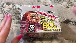 Garbage Pail Kids We Hate the 90's Sticker Set Unboxing