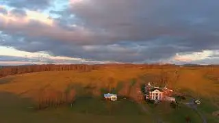 Drone flight over Union, WV