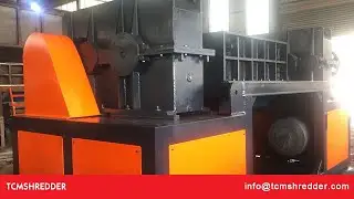how to use twain rolls shear to crushing wood plank to mini size