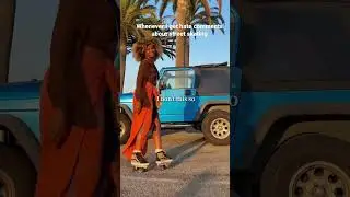 Women can&rsquo;t street skate #beach #rollerskating #la #losangeles