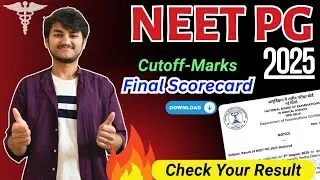 NEET PG 2025 Result Out | How to download score card neet pg 2025