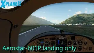 XP12 AutoOrtho, Simheaven, new aircraft Aerostar-601P in the hangar.