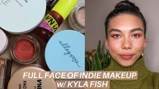 FULL FACE OF INDIE MAKEUP BRANDS | Collab w/ @kylafish