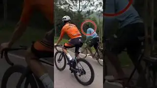 This Local Boy Shocked a Pro Cyclist #shortsvideo