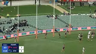 SANFL Finals Snapshot - South's Eamon Wilkinson snaps from stoppage