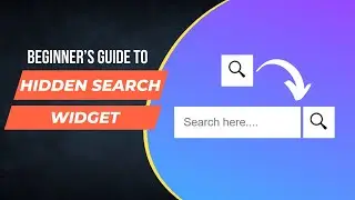 23 - How to create Expandable Search Bar Using HTML CSS and JavaScript |  Hidden Search Button