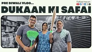 Diwali Shop Cleaning Vlog with Family 🪔 | Removing Makdi ke Jaale, Sorting Items & Funny Moments
