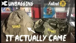 It actually came! The Fallout 76 Canvas bag replacement Unbagging!