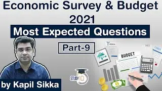 Economic Survey and Union Budget 2021 - Most Expected Questions Set 9 for UPSC, SSC, Bank exams