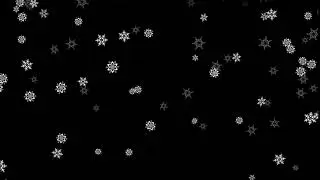 Snowflakes Falling Endless Loop 4K - Free HD Stock Footage - Motion Graphics Background