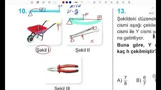 Modüler fizika |Bloklar -Test 13 #miq #fizika