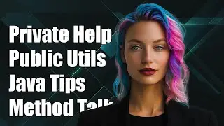 Private Helper Methods vs Public Static Utility Methods in Java Explained