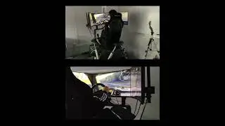 iM 6DOF platform Racing simulator Newbergling play 8min