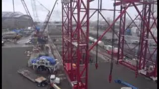 SR 99 tunnel launch pit and tbm assembly time lapse