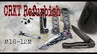 Refurbishing a Classic CRKT M16-12M Tanto Folding Knife - #refurbished #repair #everydaycarry