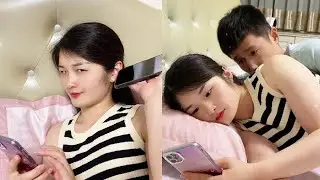 老公给老婆播放妻子的义务，老婆一个白眼过来，老公直接抱住她！【小词夫妻】