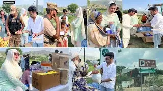 kanwal aftab & zulqarnain help flood people #kanwalaftab #zulqarnain #kanwal