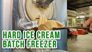 Worm Gear Drive Hard Ice Cream Batch Freezer