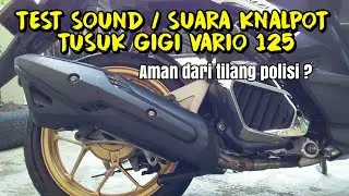 KNALPOT CLD Vario 125 - Tusuk Gigi | Tes Suara