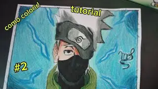 Como desenhar o kakashi Hatake(Naruto)-como colorir.