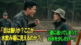 登山客に変装して潜入した女性中将。「おばさん、ここが水飲み場に見えるか？」という侮辱に耐えかね、部隊を徹底的に粉砕する #人生 #感動 #自衛官 #創作ストーリー