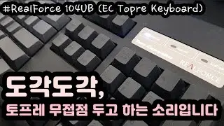 【ASMR】 강렬한 토프레 무접점키보드 타이핑 소리ㅣ리얼포스 104UB 55g 차등ㅣ토프레 무접점ㅣ공부, 수면 팅글 ASMRㅣ2시간ㅣ중간광고 없음ㅣNo Talking