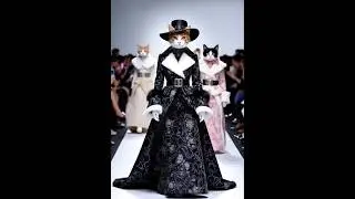 Cats Fashion Show #fashion #cats #models