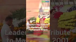 VP Radhakrishnan, PM Modi, Rahul Gandhi, Sonia pay homage to martyrs of 2001 Parliament attack