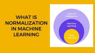 What is normalization in Machine Learning