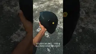 studds thunder matt black helmet