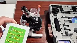 Review  AmScope 52 pcs Kids Beginner Microscope STEM Kit