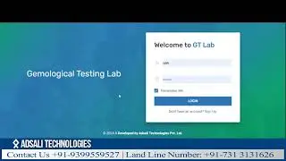 Gemstone Testing Lab Software