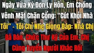 Vừa Ly Hôn, Em Chồng Chặn Cửa: “Cút Khỏi Nhà Tôi” Tôi Cười: “Nhà Này Đã Bán, Chức Của Em…”