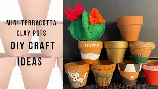 Mini Terracotta Clay Pots - DIY Craft Ideas