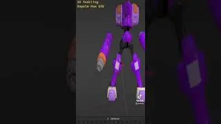 3D Modeling - Mega Man Battle Network - NapalmMan.Exe