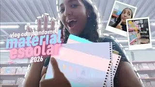 MINI VLOG INDO COMPRAR MEU MATERIAL ESCOLAR 2026!