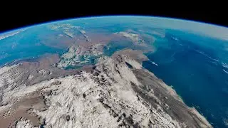 ISS Timelapse - Flying to a hazy India (09 Feb 2025)