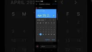 how to create a custom status on messenger.