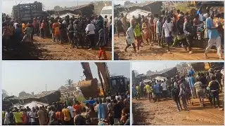 Shocking Truck Overturn Accident on Sapele Road Bypass, Benin City