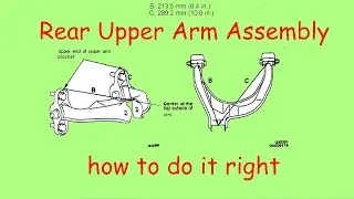 How to proper adjust/reinstall Rear Upper Arm Assembly on 2g Eclipse