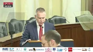 Президент MDA Global Гилад Эрдан выступает на конференции &laquo;Post&raquo; в Вашингтоне.