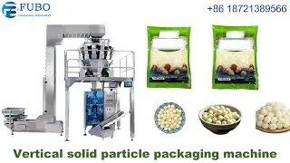 Vertical fresh grain granule packing machine | Automatic multi head pouch granule filling machine