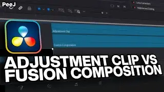 Fusion Comp против Adjustment Clip