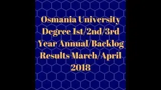 ou degree results 2018 |OU Degree 1st/2nd/3rd Year Results 2018 | Nabadi