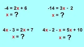 Algebra - Solving Linear Equations With One Variable - (1 of 6)